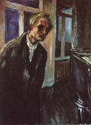 Edvard Munch Self-Portrait painting